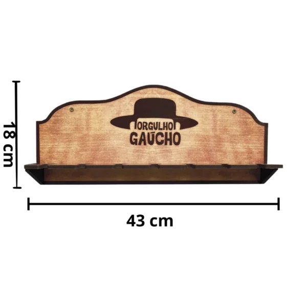 Porta espeto - Gaúcho 43x18cm - Image 2
